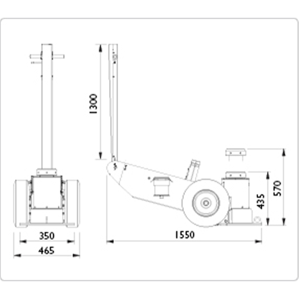 AC Hydraulic Heavy Duty Jack, 150-Ton - Image 5