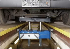 AC Hydraulic Air Hydraulic Twin Ram Pit Jack, 10 Ton - Image 3