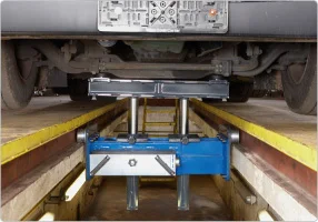 AC Hydraulic Air Hydraulic Twin Ram Pit Jack, 15-Ton - Image 3