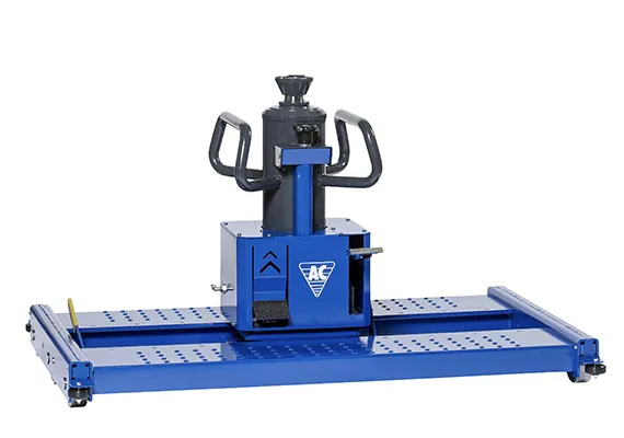AC Hydraulic Air Hydraulic Floor Pit Jack in Rails, 15 Ton