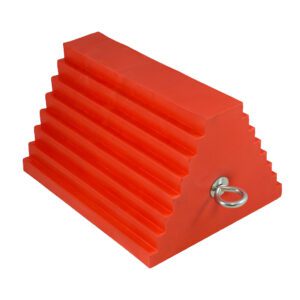 Urethane Wheel Chock Orange