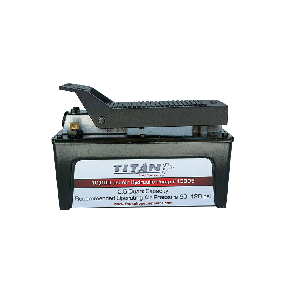 2.5 Quart Titan Air Hydraulic Pump, 10,000 PSI