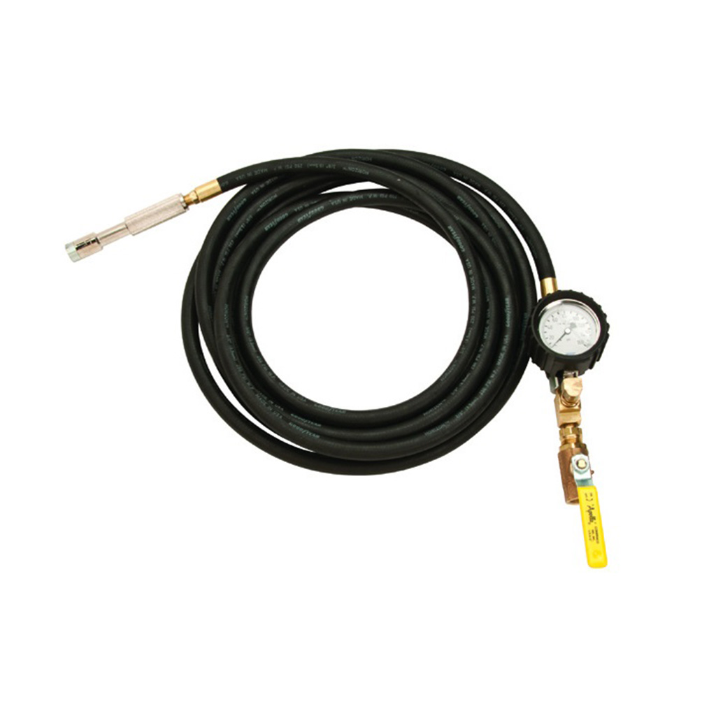 OTR Whip Hose 20' 1/2in Ball Valve w/Dial Gauge