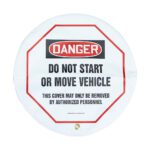 "Do Not Start or Move Vehicle" Wheel Cover, 24”