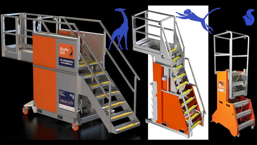 Three models of Equiptec platforms