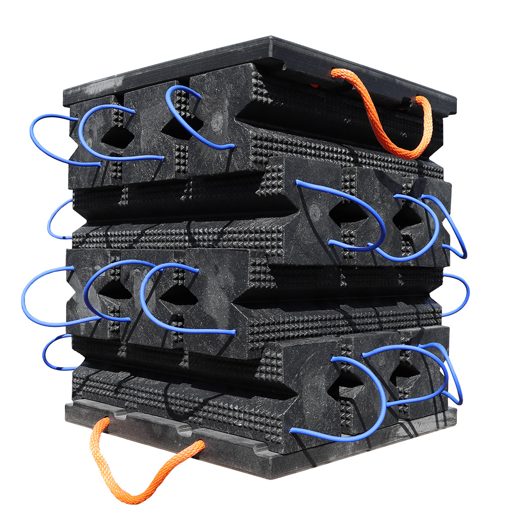 AME 15269 14 Piece Stacking Cribbing Kit with Locking Jack Plate (15230 -12, 14468LT -2) (1)