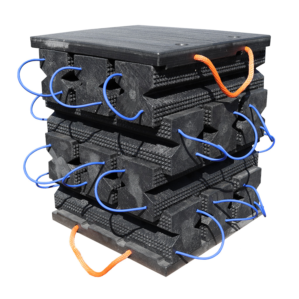AME 15269 14 Piece Stacking Cribbing Kit with Locking Jack Plate (15230 -12, 14468LT -2) (3)